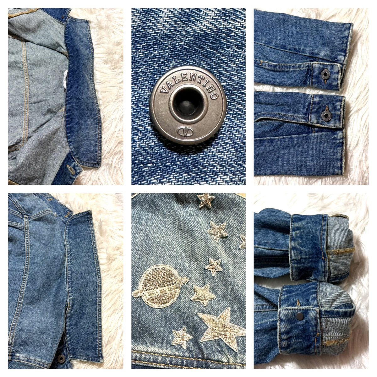 Valentino Valentino Star Planet decorated denim jacket, blue Size US S / EU 44-46 / 1 - 4 Thumbnail