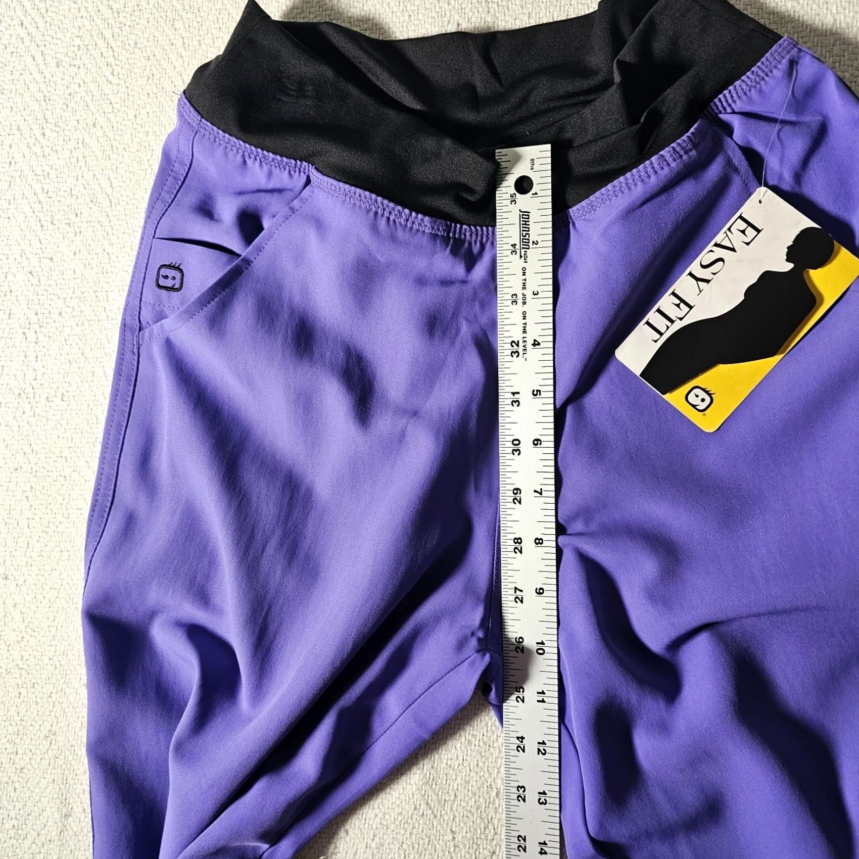 Vintage WonderWink Uniform Scrub Pants 5225 XS Women Purple Easy Fit No-Roll Knit Waist Knit Waistband Scrub Pants Women XS Purple Size 26" / US 2 / IT 38 - 5 Thumbnail