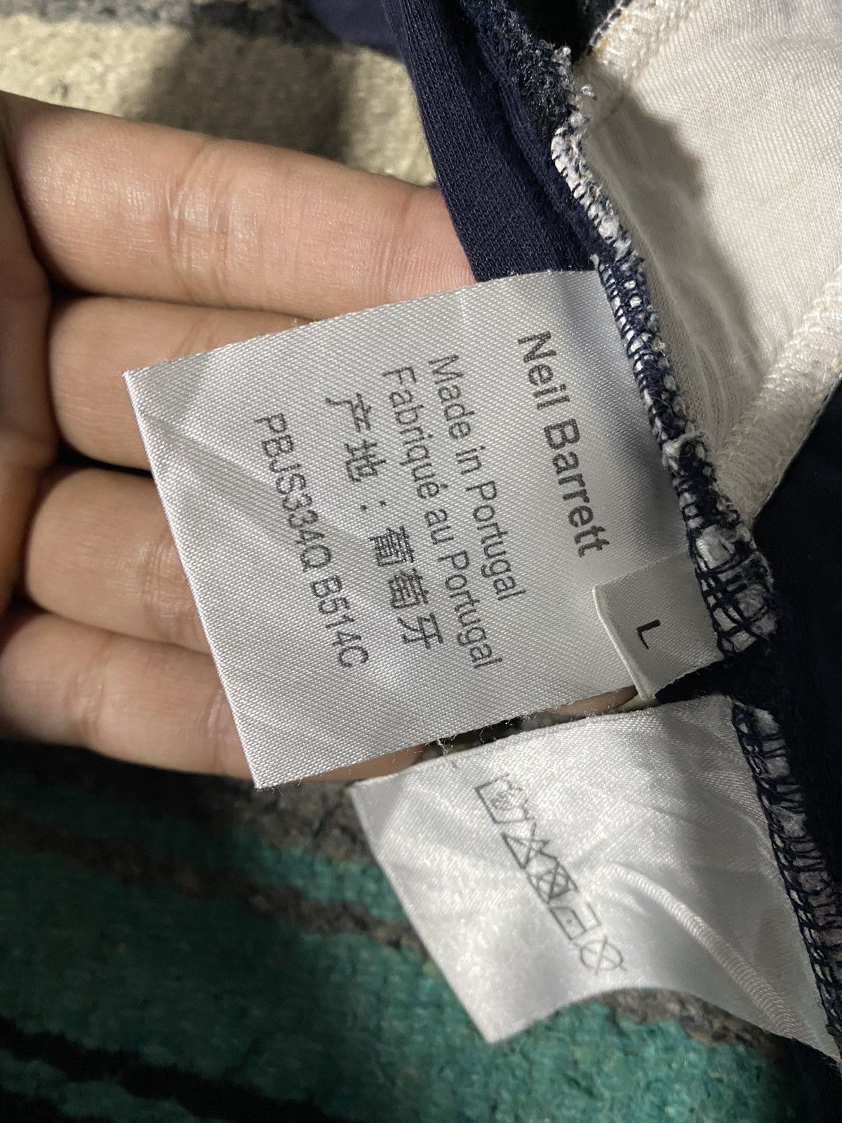 Neil Barrett Neil Barrett Geometric Panelled Sweatshirt Size US L / EU 52-54 / 3 - 6 Thumbnail