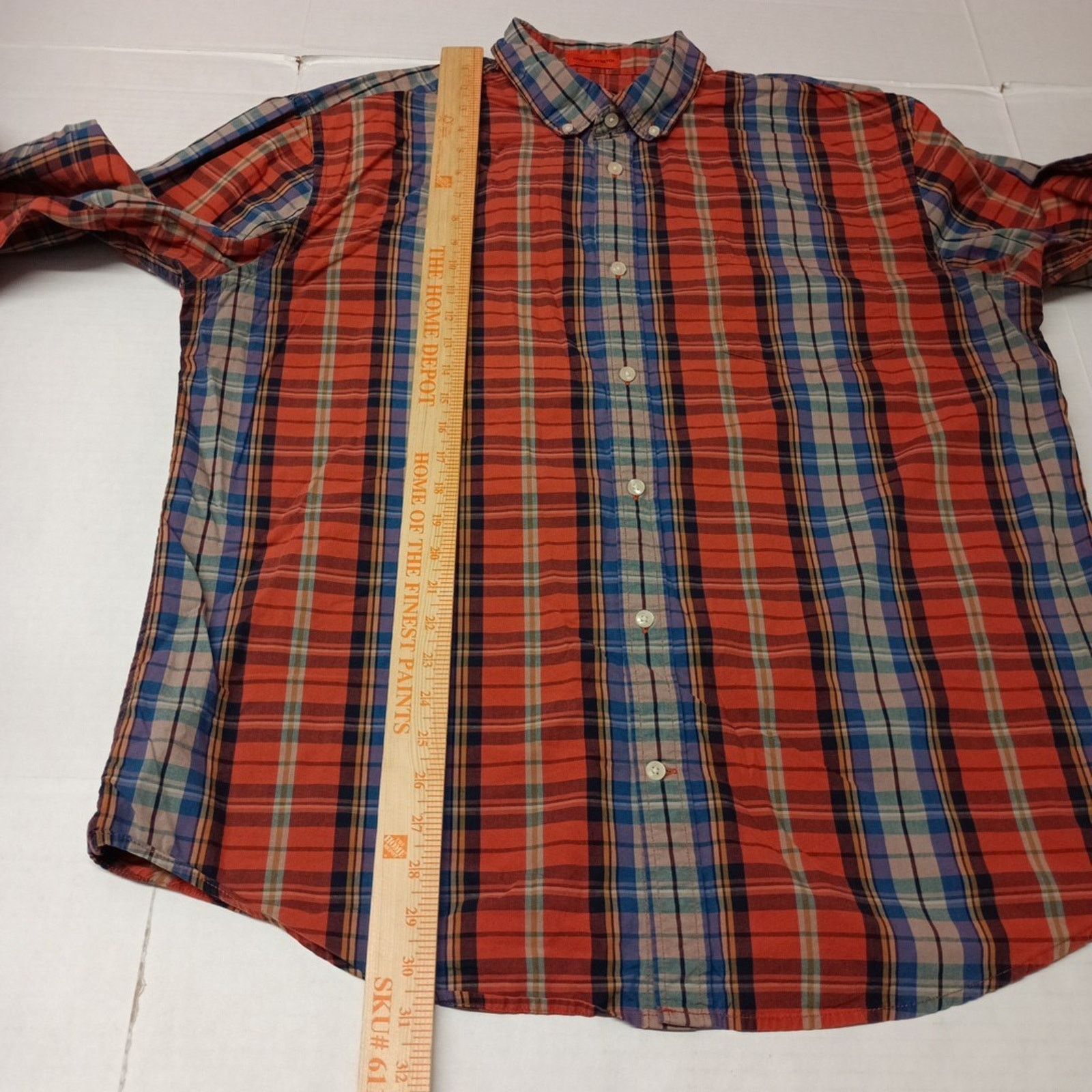 St. Johns Bay St. Johns Bay Comfort Stretch Men's Size XL Multi Plaid Size US XL / EU 56 / 4 - 6 Thumbnail
