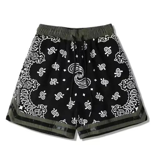 Jean 21SS Tokyo Union Green Bandana Paisley Jersey Shorts Size US 31 - 1 Thumbnail
