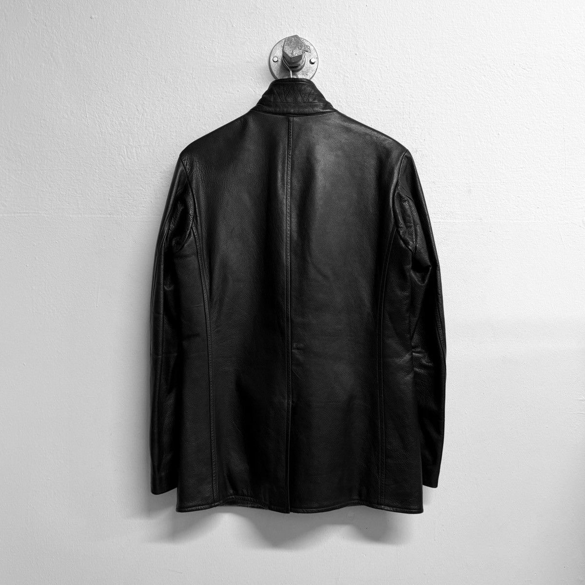 Yohji Yamamoto YOHJI YAMAMOTO POUR HOMME 2012 AW Leather Blazer Jacket Size US M / EU 48-50 / 2 - 2 Thumbnail