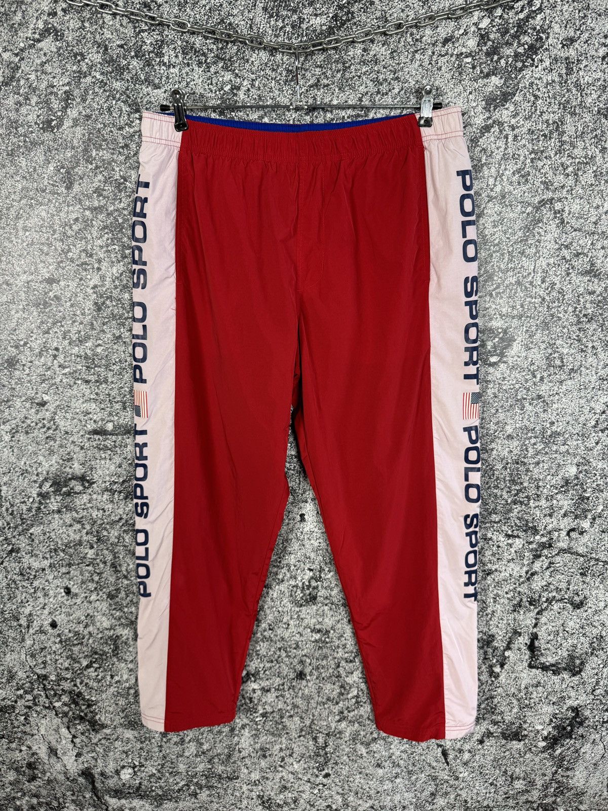 Ralph Lauren Polo Sport Ralph Lauren Track Pants Side Tape Logo Size M-L Size US 34 / EU 50 - 1 Thumbnail