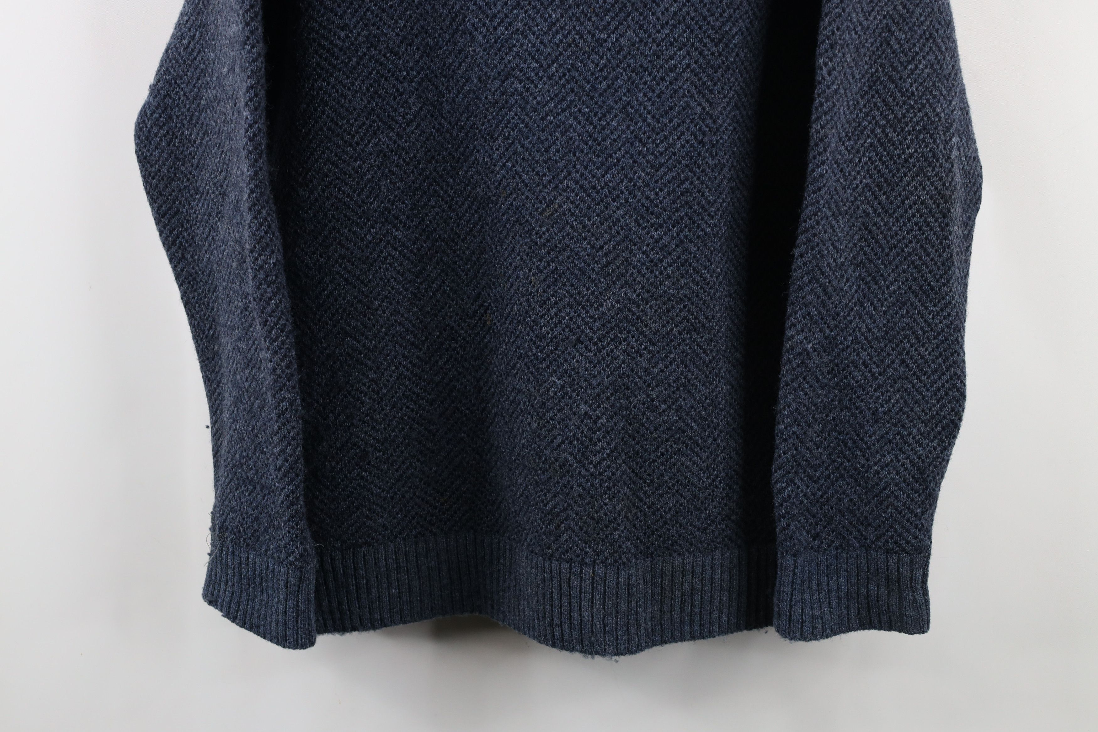 Pendleton Vintage Pendleton Washable Wool Knit Half Zip Sweater Blue Size US L / EU 52-54 / 3 - 3 Thumbnail