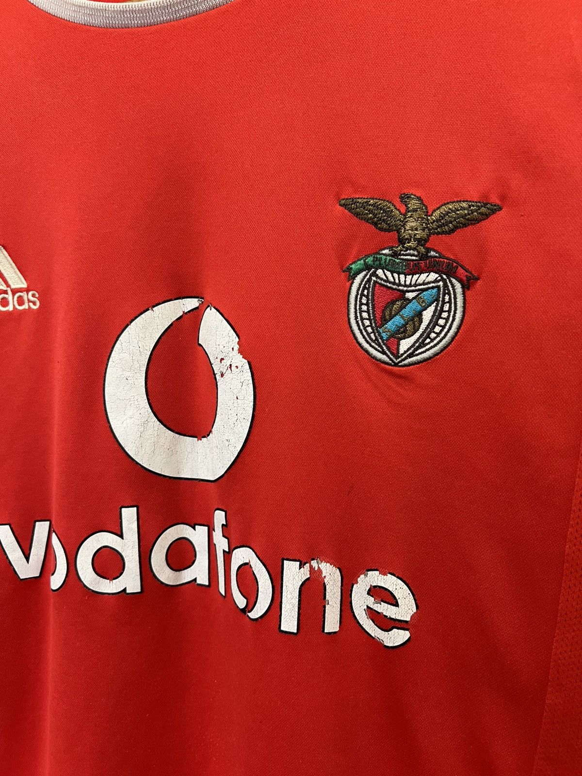 Adidas Adidas Benfica 2003/2004 UEFA Cup Red Mens Soccer Jersey Size US L / EU 52-54 / 3 - 4 Thumbnail
