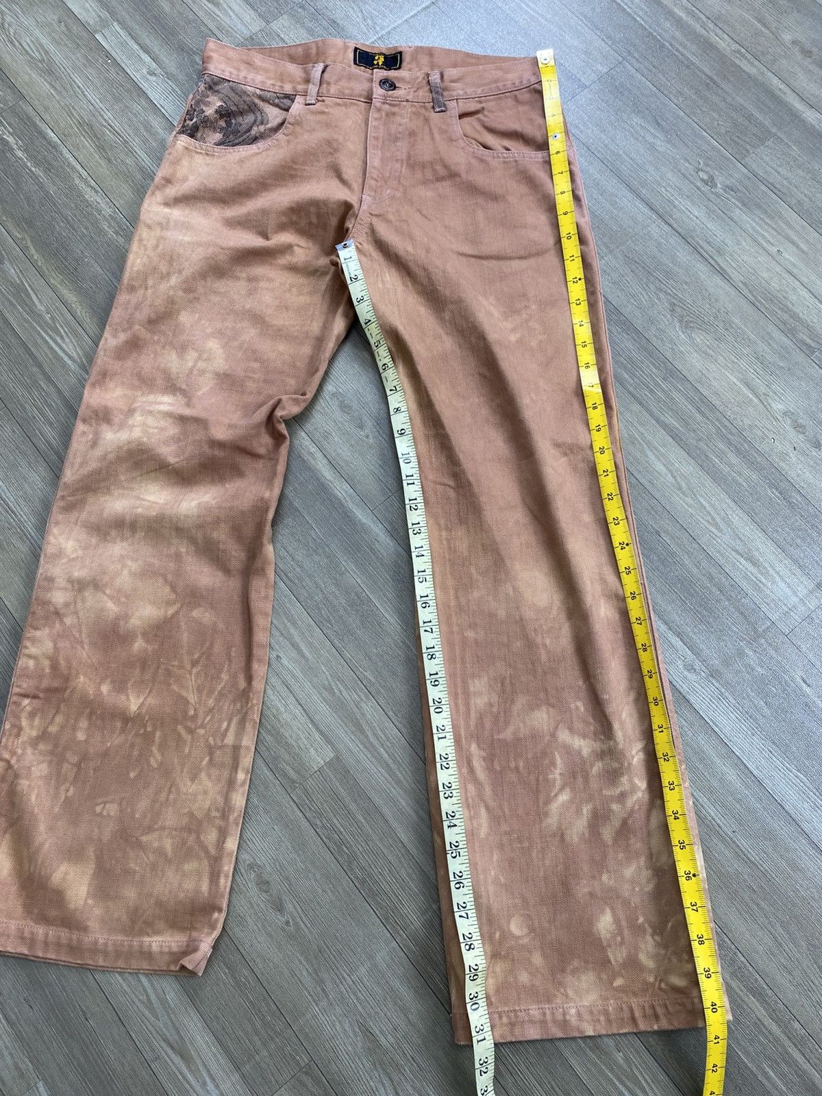 Mizra Jeans Kyoto Rare Mizra Kyoto Reconstructed Hybird Patch Seasoned Denim Size US 34 / EU 50 - 19 Thumbnail