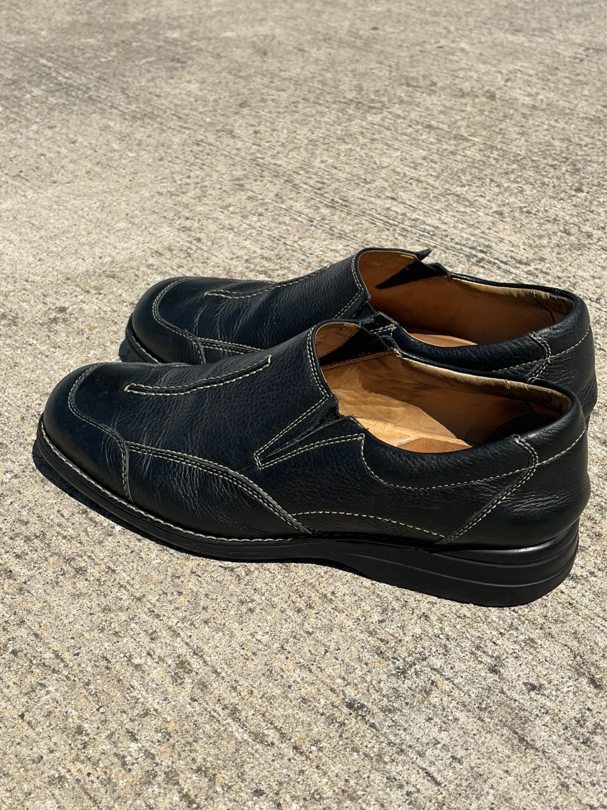 Johnston & Murphy Johnston & Murphy Sheepskin Leather Loafers Size US 11 / EU 44 - 4 Thumbnail