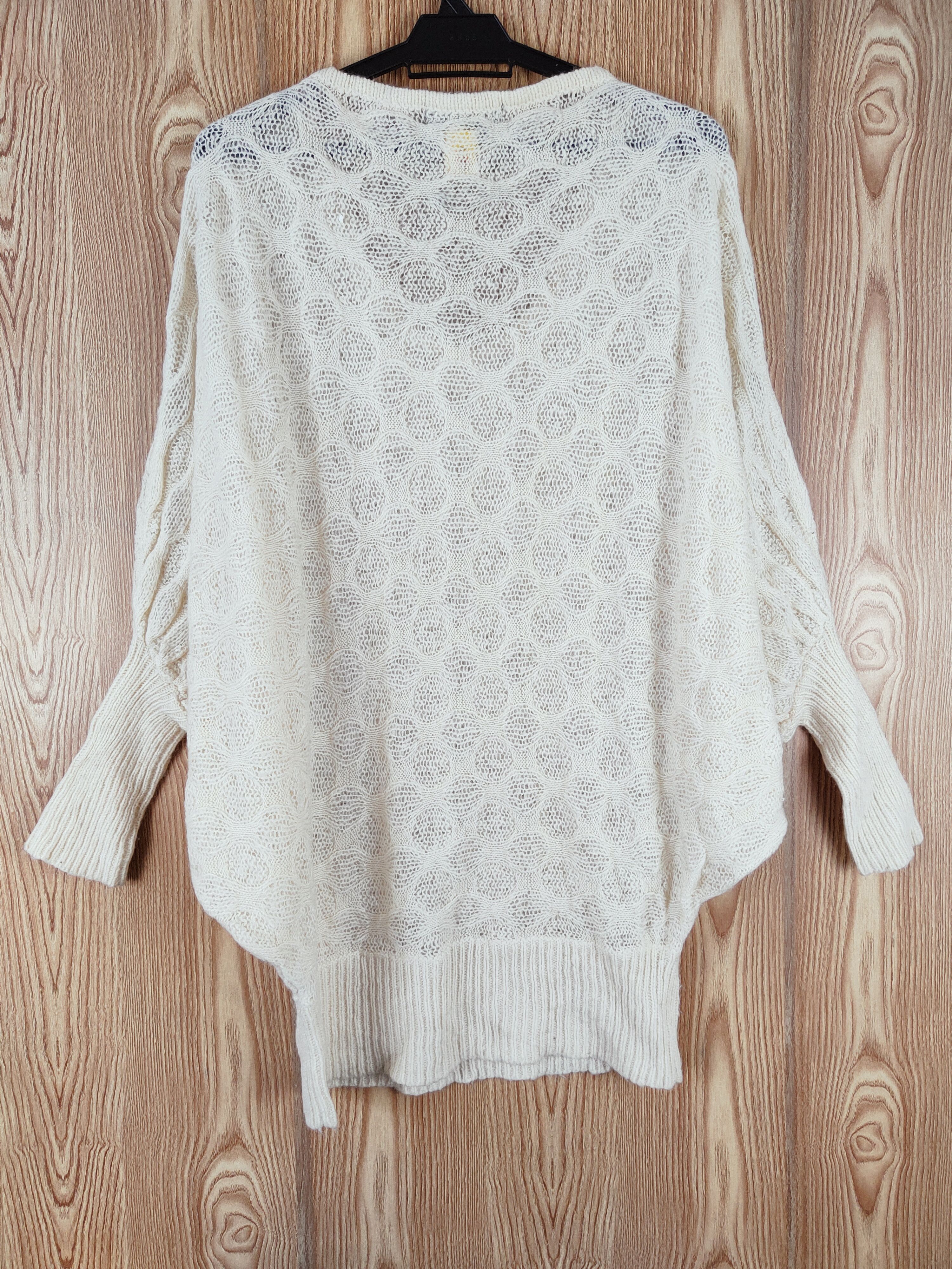 Designer × Homespun Knitwear × Japanese Brand Cecil McBee Cream Knitwear Sweatshirts #W139 Size M / US 6-8 / IT 42-44 - 7 Thumbnail