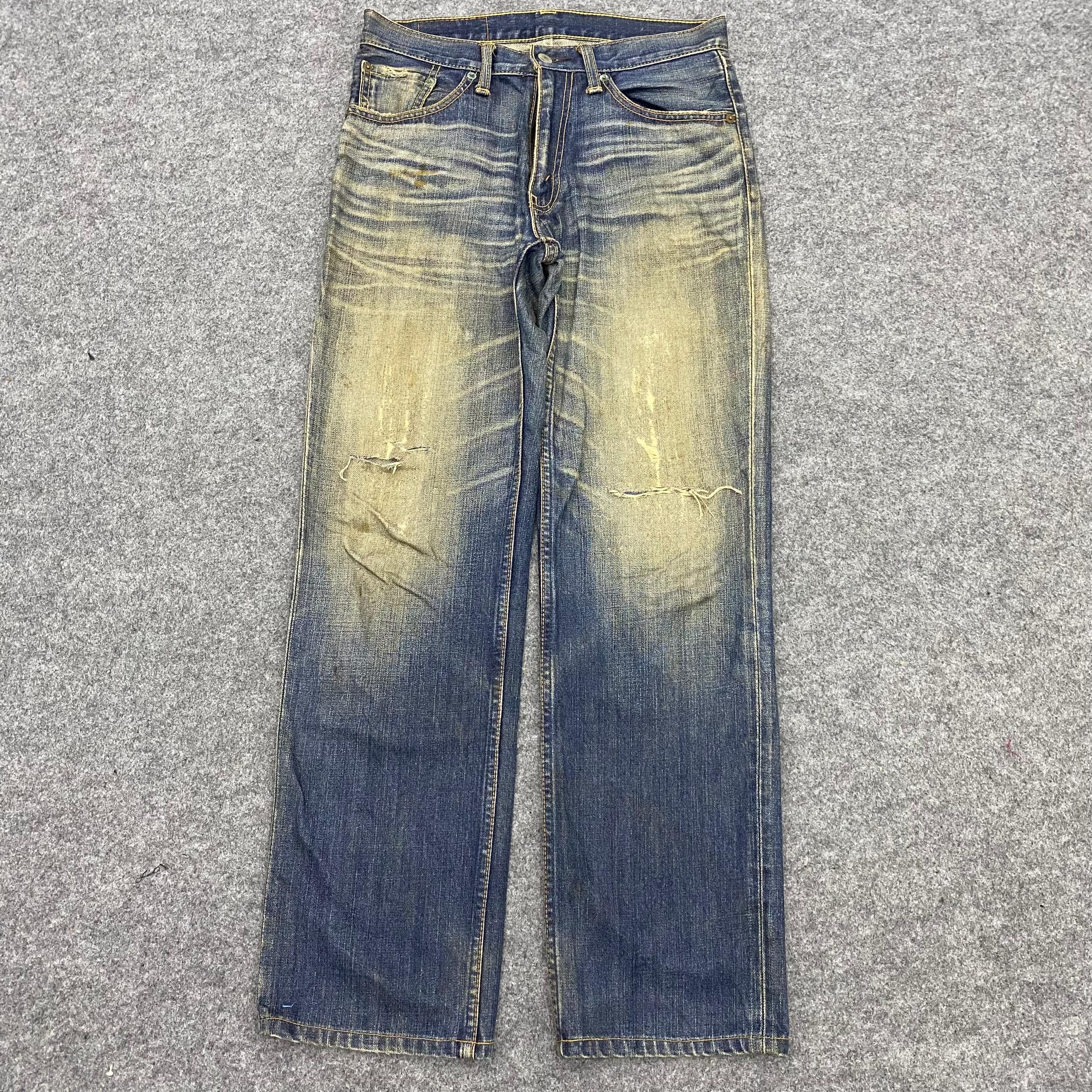 Levi's Vintage Levis 702 Distressed Denim Kurt Cobain Style Size US 30 / EU 46 - 1 Thumbnail
