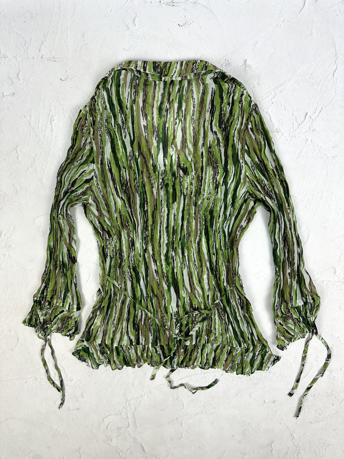 Beauty Beast × If Six Was Nine × Vintage Vintage Camo Bondage Blouse Size L / US 10 / IT 46 - 6 Thumbnail