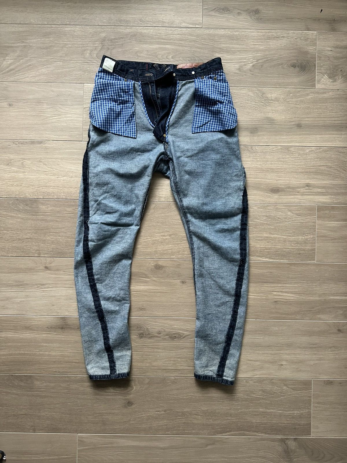 Vivienne Westwood Vivienne Westwood Drop-Crotch Blue Spiral Denim Size US 32 / EU 48 - 11 Thumbnail