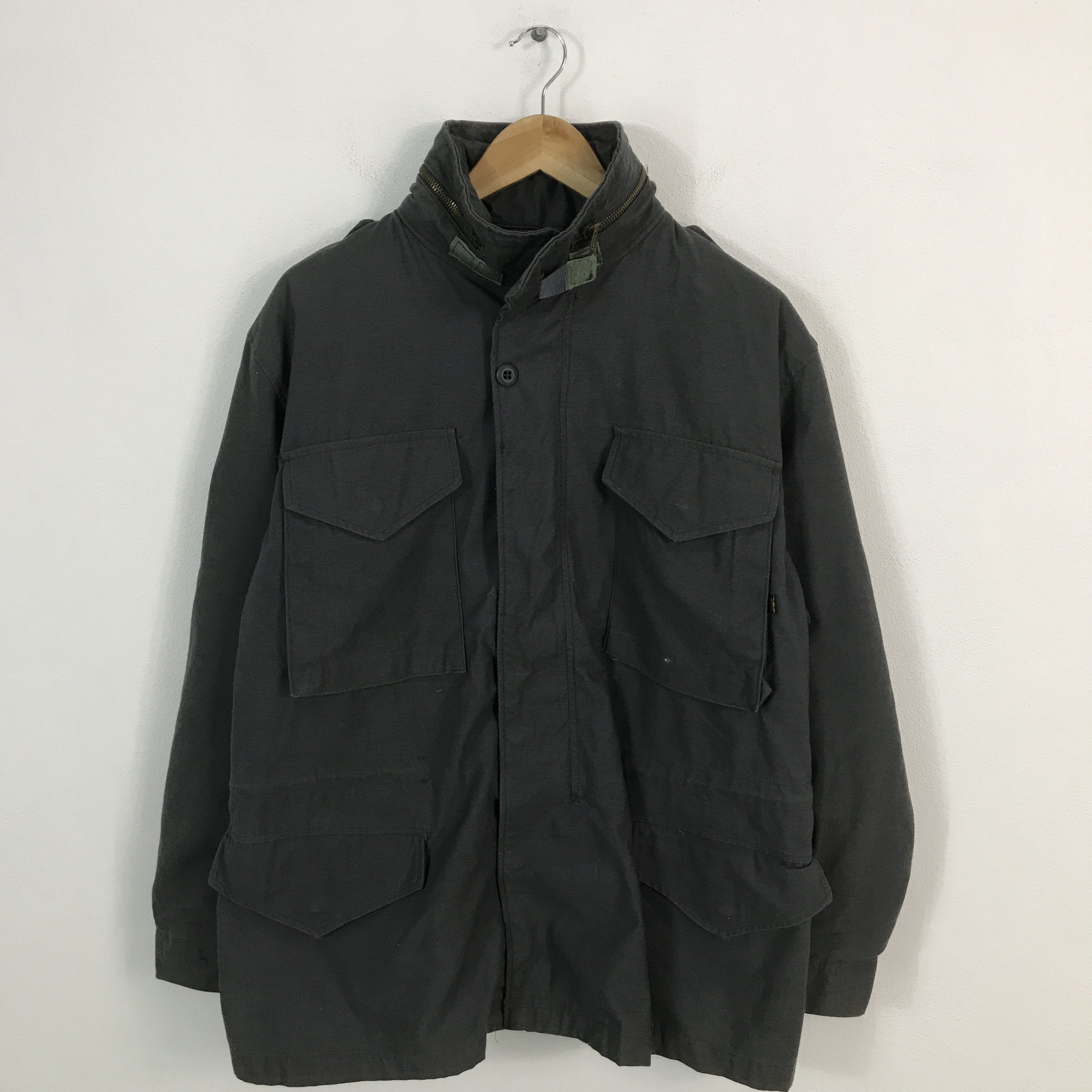 Alpha Industries × Vintage 90s Alpha Industries M65 Design Jacket Size US L / EU 52-54 / 3 - 1 Thumbnail