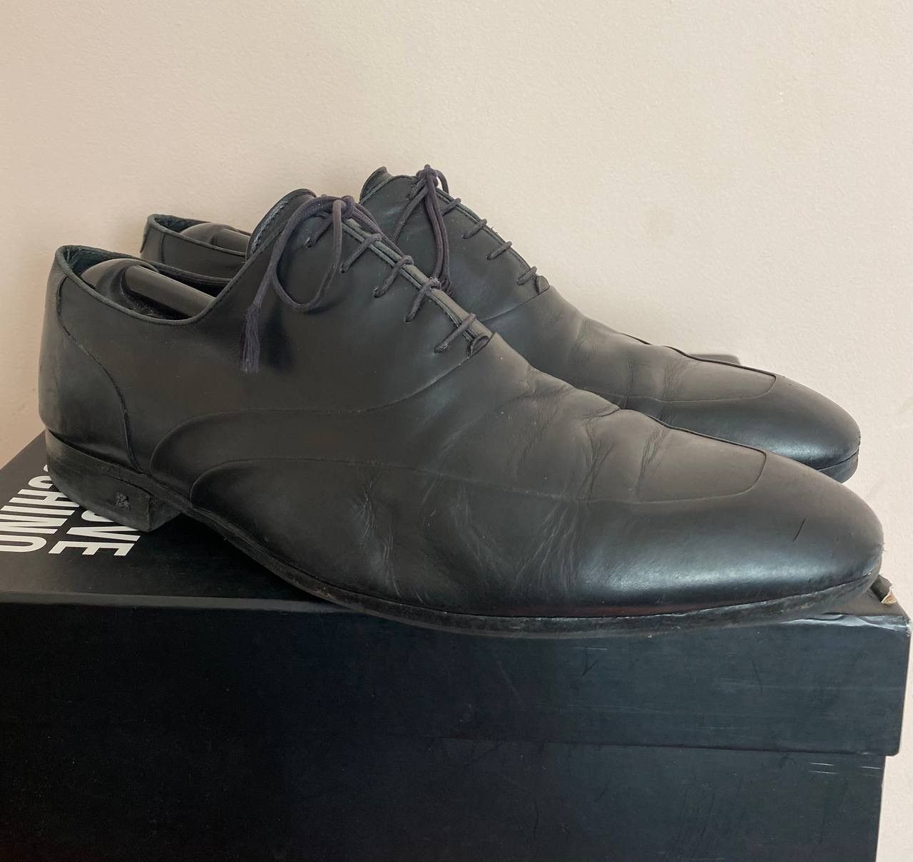 Louis Vuitton Vintage Mens LOUIS VUITTON Oxford shoes Leather black Size US 8.5 / EU 41-42 - 1 Thumbnail