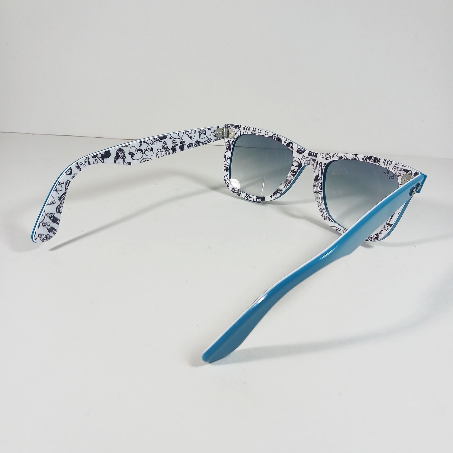 RayBan Ray Ban RB2140 Blue Comics Special Series Sunglasses w/Case Size ONE SIZE - 12 Thumbnail