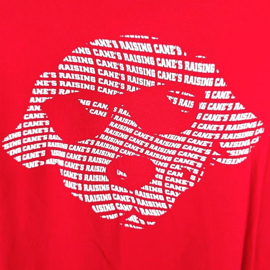 Vintage Raising Cane's T Shirt Mens XL Red Chicken Strips Fast Food Snack Tee Shirt Size US XL / EU 56 / 4 - 3 Thumbnail