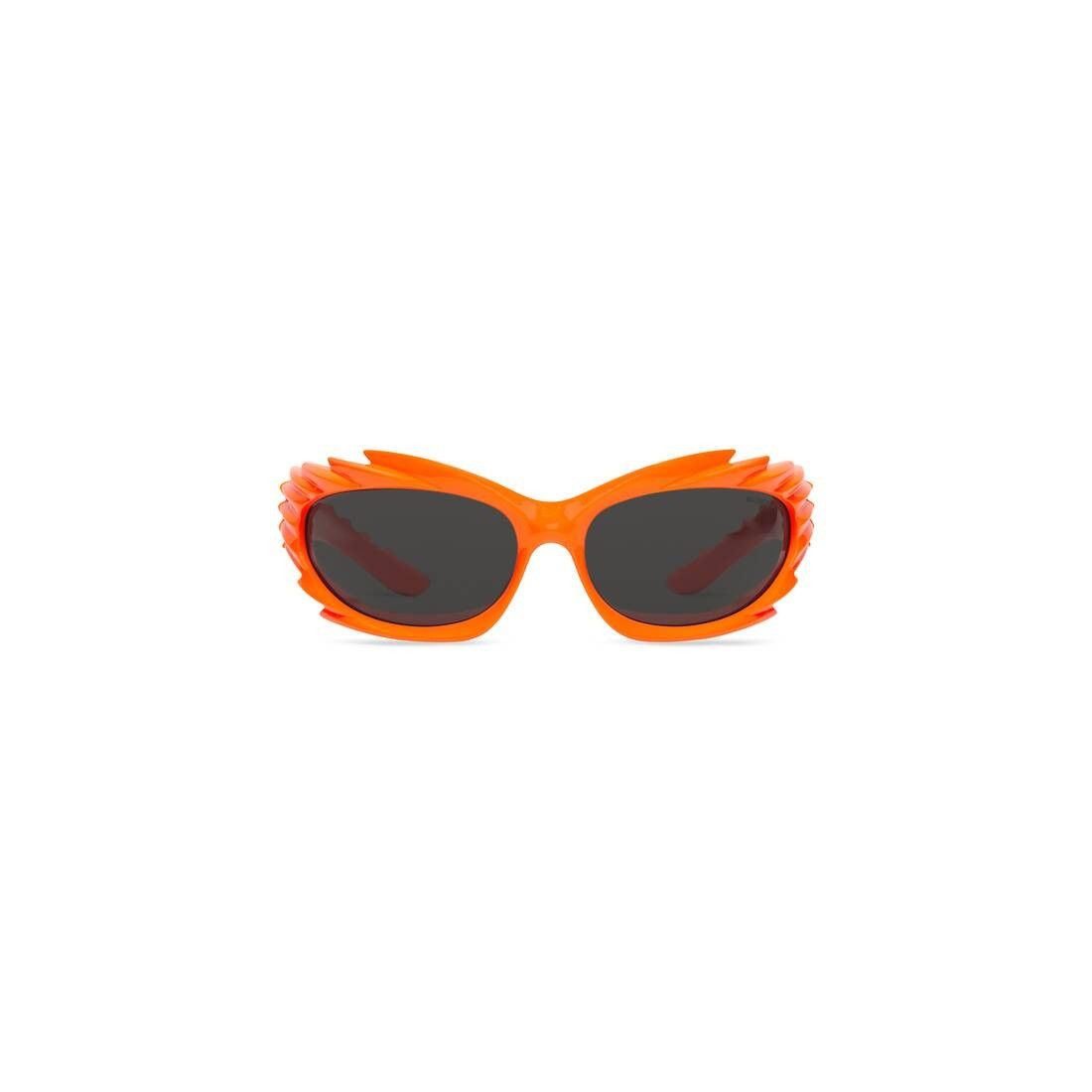 Balenciaga o1mt1gz0125 Size: OS / Spike Rectangle Sunglasses in Orange Size ONE SIZE - 1 Thumbnail