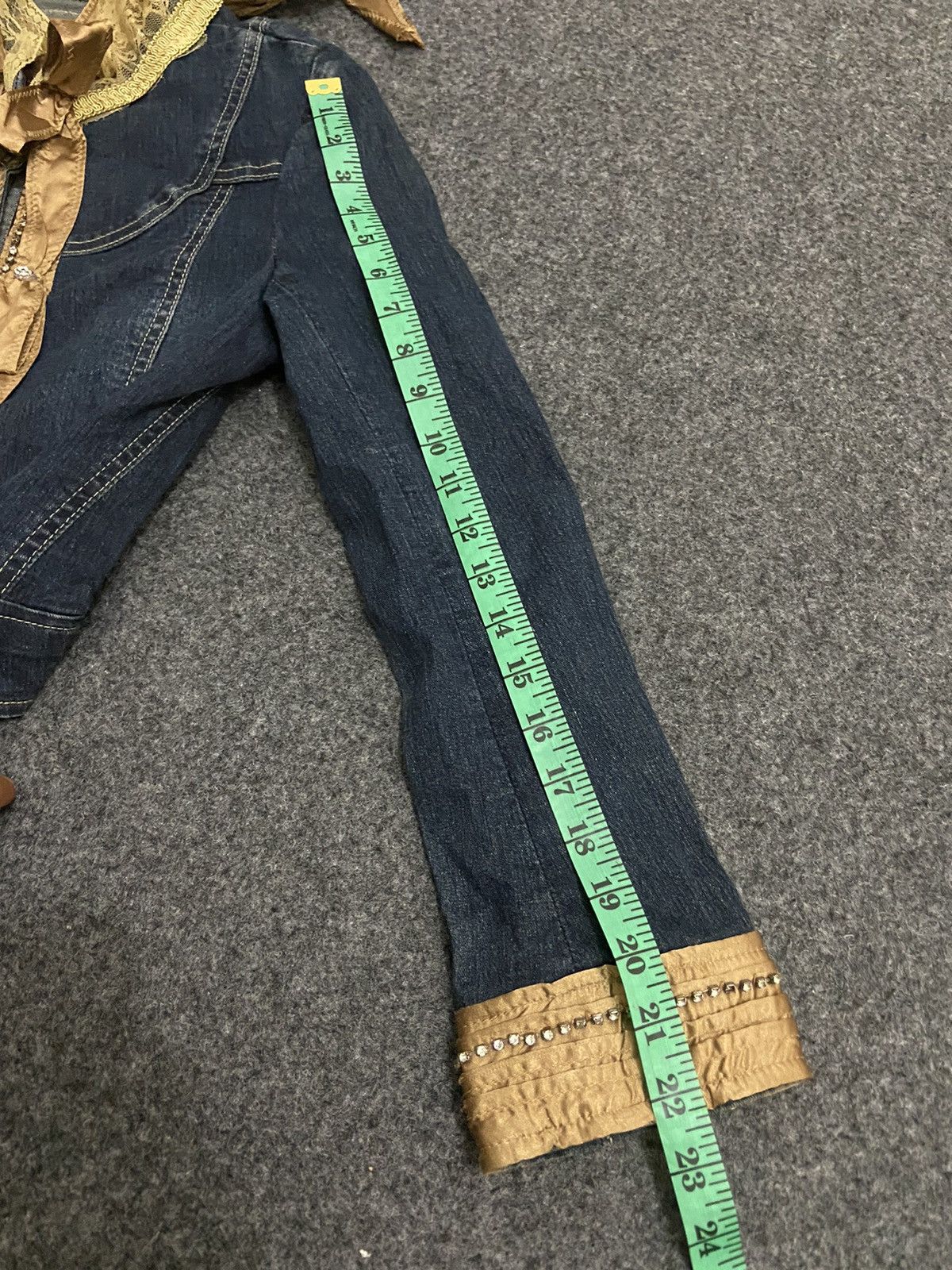 If Six Was Nine × Le Grande Bleu (L.G.B.) Vintage Y2K rosy pink denim jacket with flower Size XS / US 0-2 / IT 36-38 - 9 Thumbnail