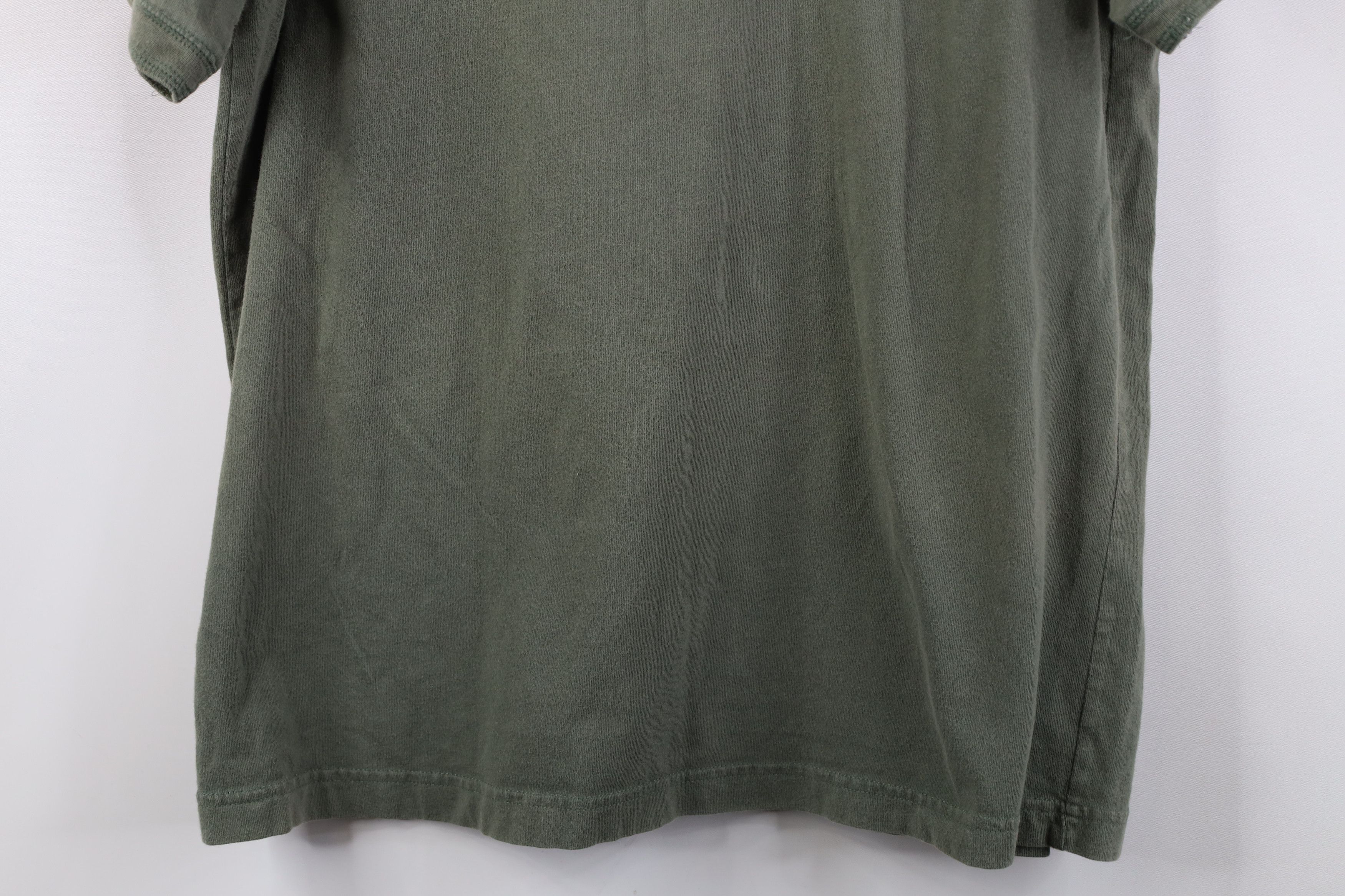 Vintage Vintage 90s Streetwear Short Sleeve Henley T-Shirt Green Size US L / EU 52-54 / 3 - 11 Thumbnail
