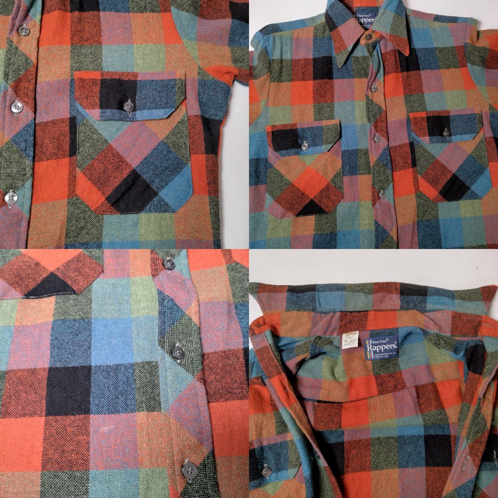Vintage VINTAGE Dee Cee Rappers Shirt Small Woven Wool Blend Grandpa Workwear Button-Up Mens Size US S / EU 44-46 / 1 - 10 Thumbnail