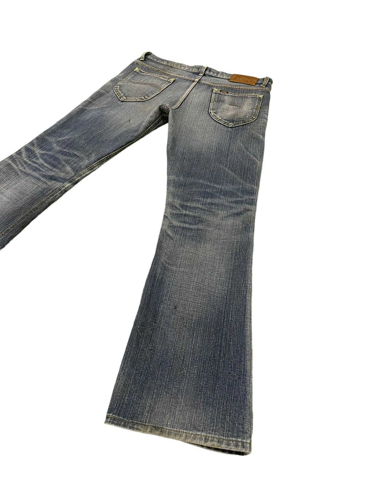 Hysteric Glamour × Japanese Brand Flare Jeans Lee Japan Faded Distress Boot Cut 8🟦2 Size US 35 - 15 Thumbnail