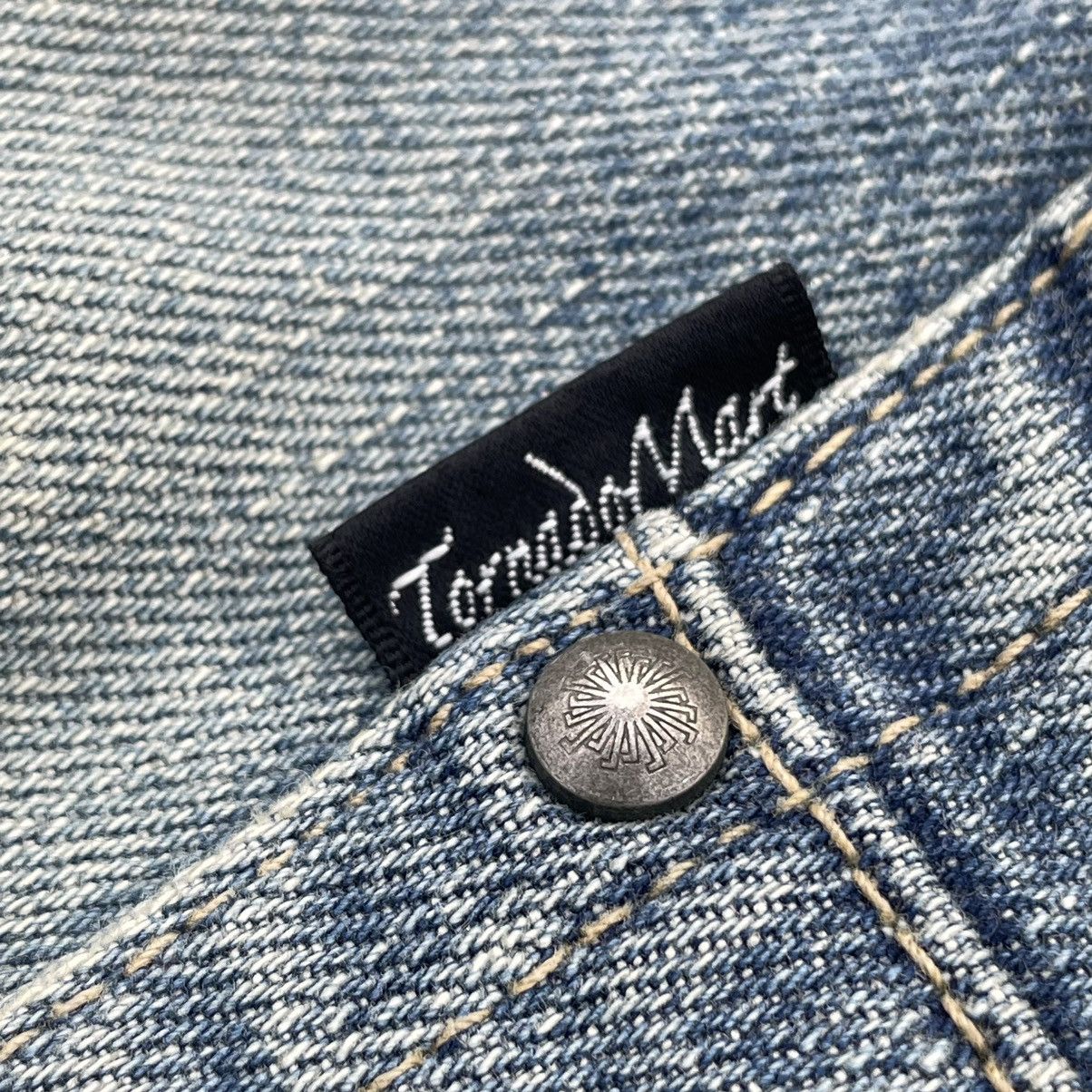 Tornado Mart 🇯🇵 VINTAGE TORNADO MART JAPAN WASHED FLARE DENIM PANTS Size US 34 / EU 50 - 10 Thumbnail
