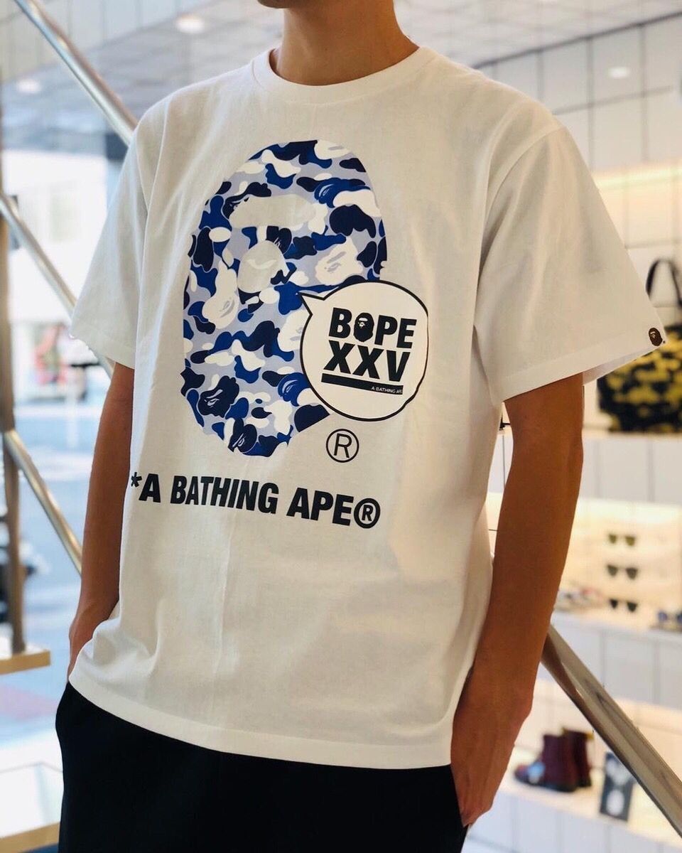 Bape × Stussy A Bathing Ape x Stussy 30th Anniversary T-shirt