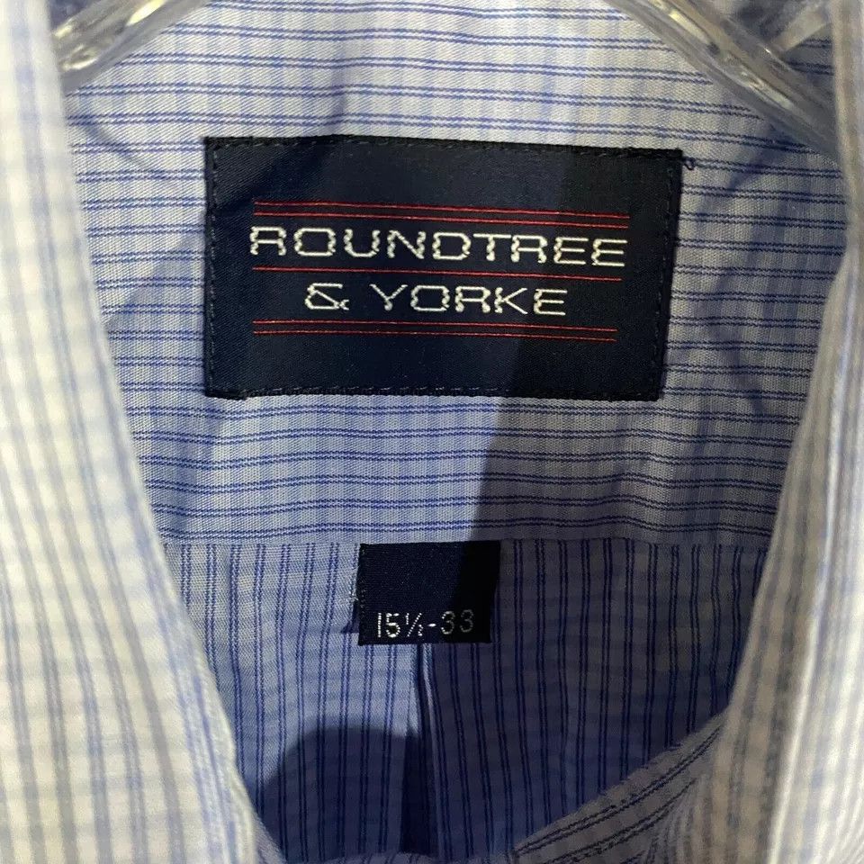 Roundtree & Yorke Roundtree & Yorke Shirt Men's 15.5 33 Dillard's Broadcloth Size US M / EU 48-50 / 2 - 4 Thumbnail