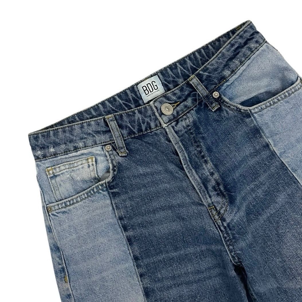Bdg BDG Jessye Two Tone Paneled Patchwork High Rise Jeans Size 28" / US 6 / IT 42 - 2 Thumbnail