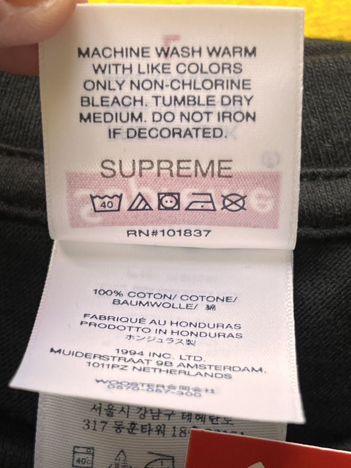 Supreme L Supreme Arabic Box Logo Tee black white t-shirt chest ss26 Size US L / EU 52-54 / 3 - 15 Thumbnail