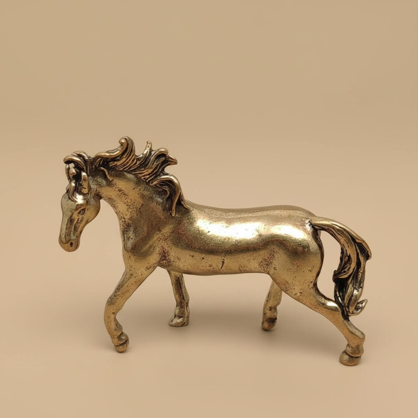 Unknown London Brass Miniature Horse Figurine Size ONE SIZE - 1 Thumbnail