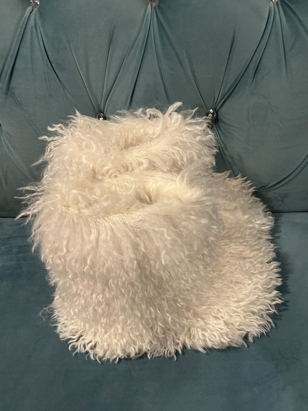 SKIMS NWT RARE SKIMS Shaggy Faux Fur Boot in Marble size 36 Size US 5 / IT 35 - 2 Thumbnail