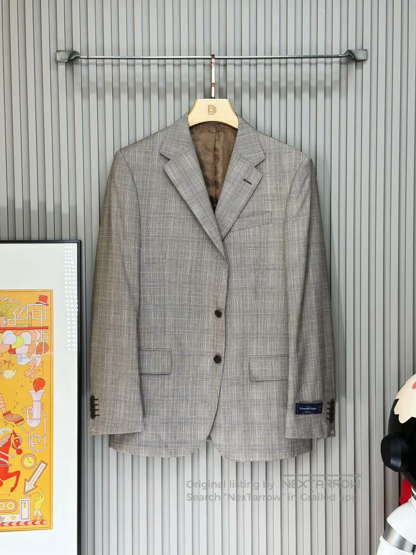 Ermenegildo Zegna Ermenegildo Zegna Gray-Brown Wool Suit. Size US M / EU 48-50 / 2 - 2 Thumbnail