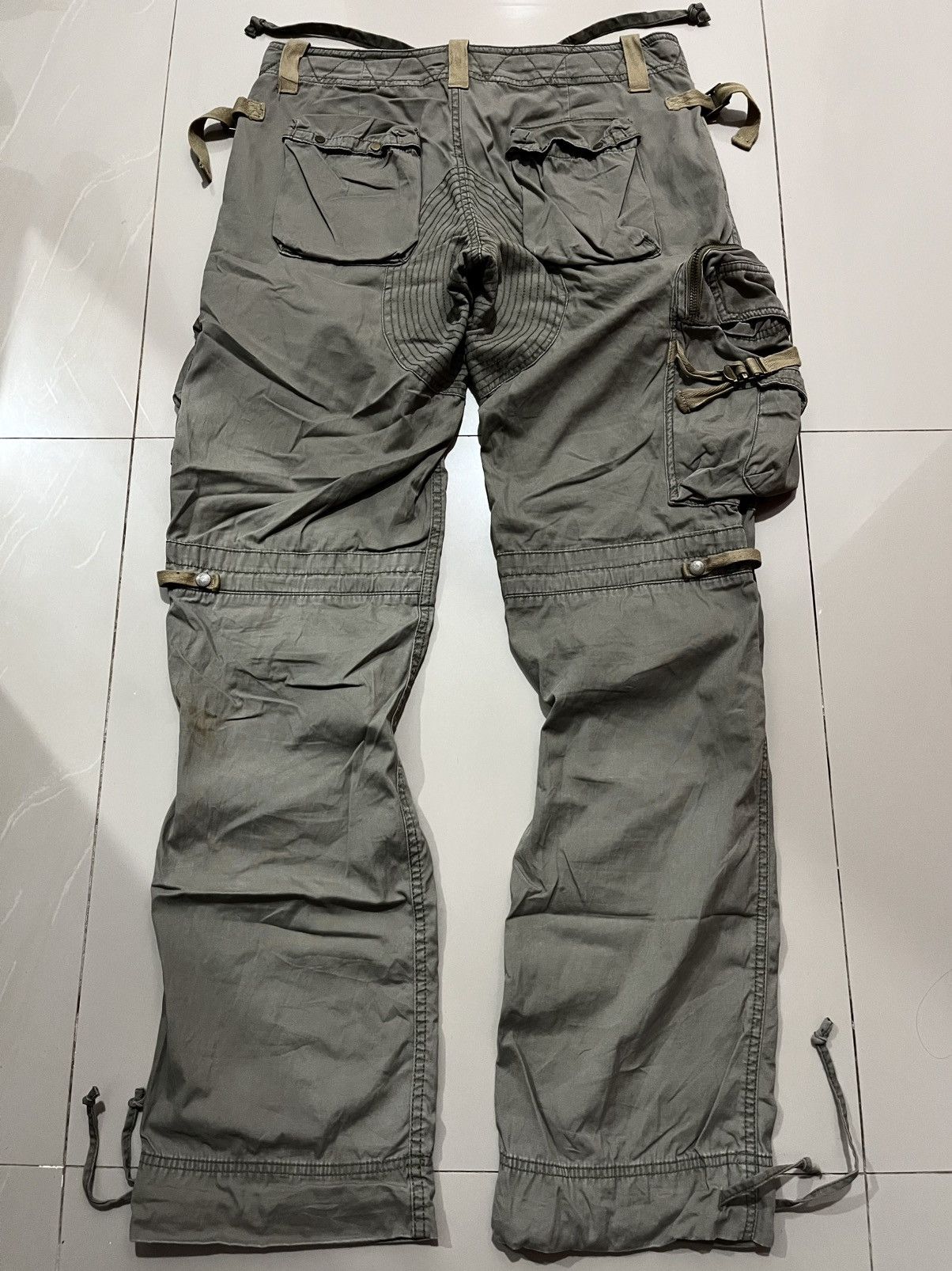 Ralph Lauren 2000’s RALPH LAUREN PARATROOPER DOUBLE KNEE 3D CARGO PANTS Size US 32 / EU 48 - 2 Thumbnail