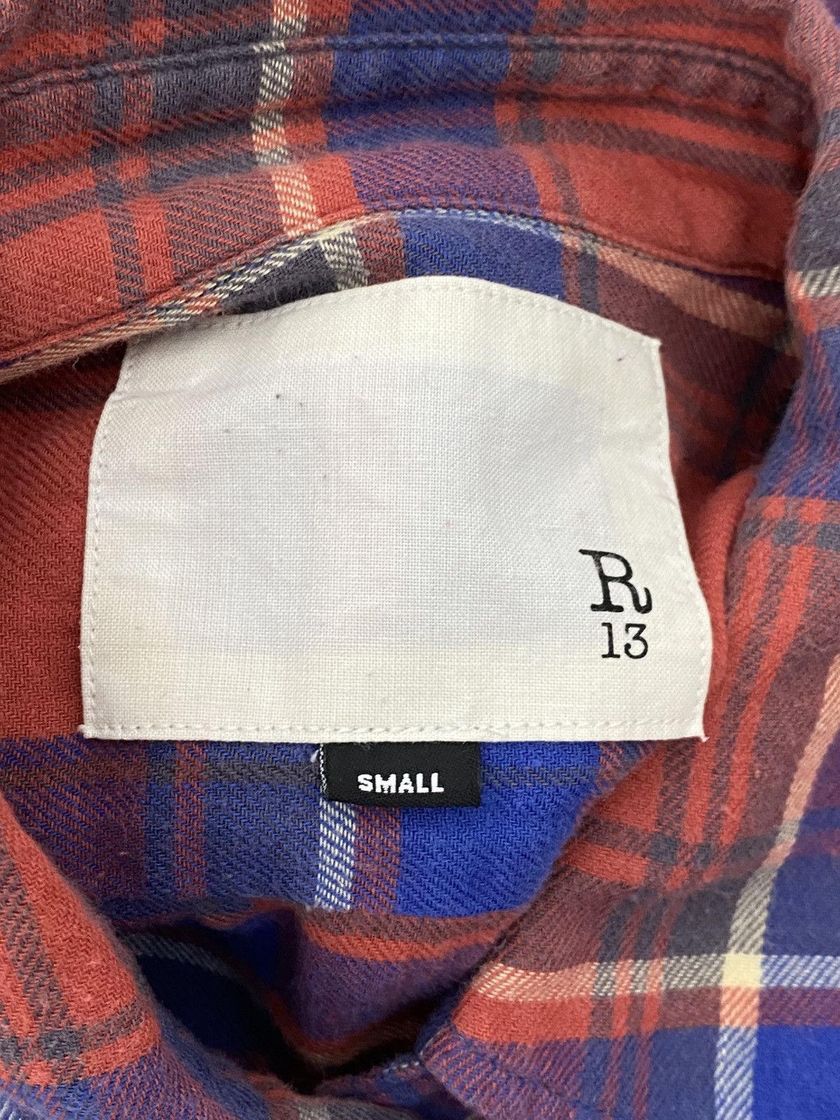 R13 R13 SS15 Zip Sleeve Plaid Flannel Shirt Italy Deconstructed Size US S / EU 44-46 / 1 - 9 Thumbnail