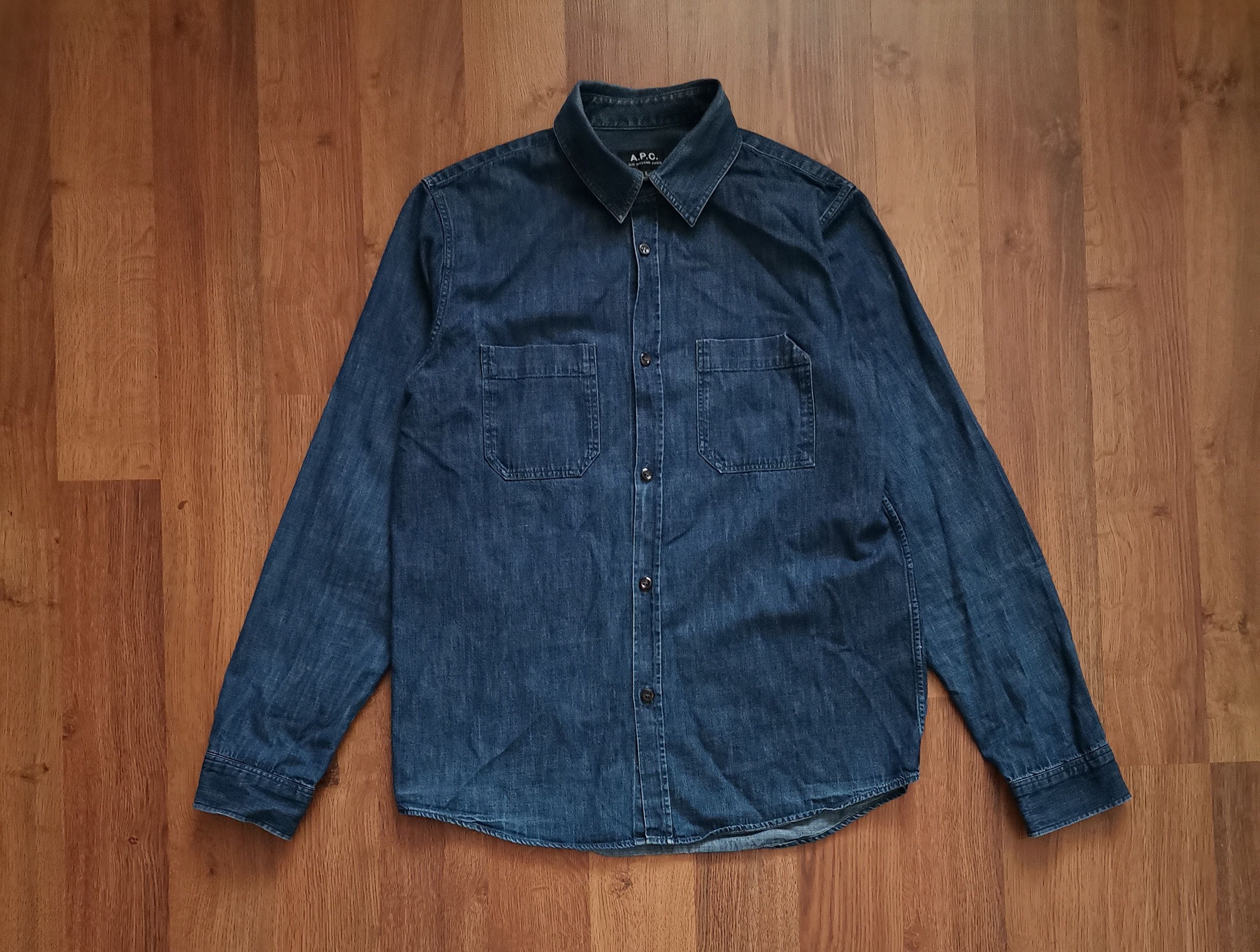 A.P.C. A.P.C. Denim Shirt Size US S / EU 44-46 / 1 - 1 Thumbnail