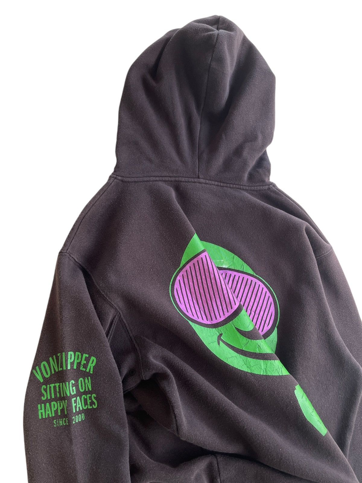 VonZipper Vonzipper Smile Faces Sunfaded Hoodies Size US L / EU 52-54 / 3 - 7 Thumbnail