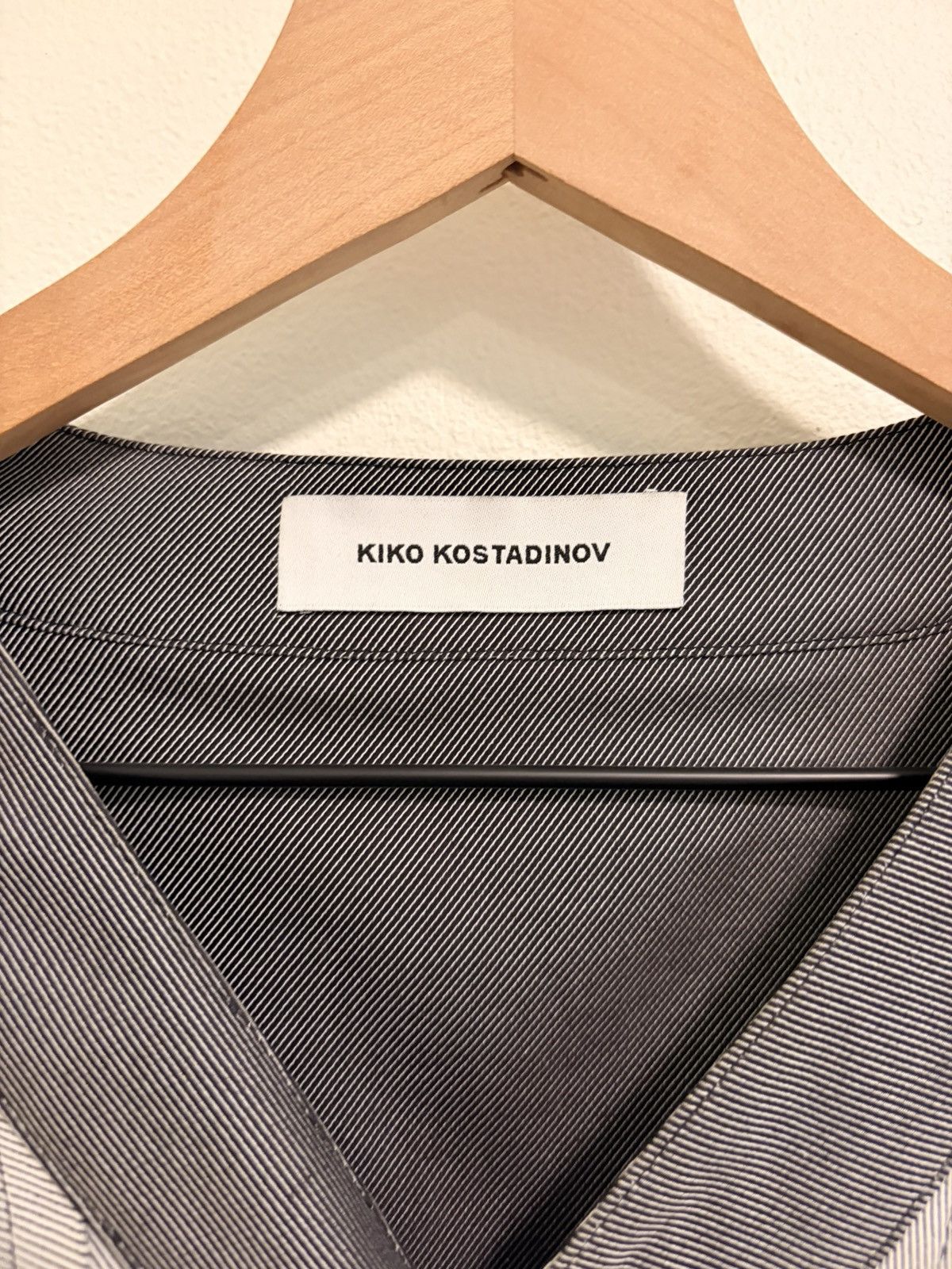 Kiko Kostadinov Kiko Kostadinov fw19 Midnight Stripe Goff long shirt Size US S / EU 44-46 / 1 - 5 Thumbnail