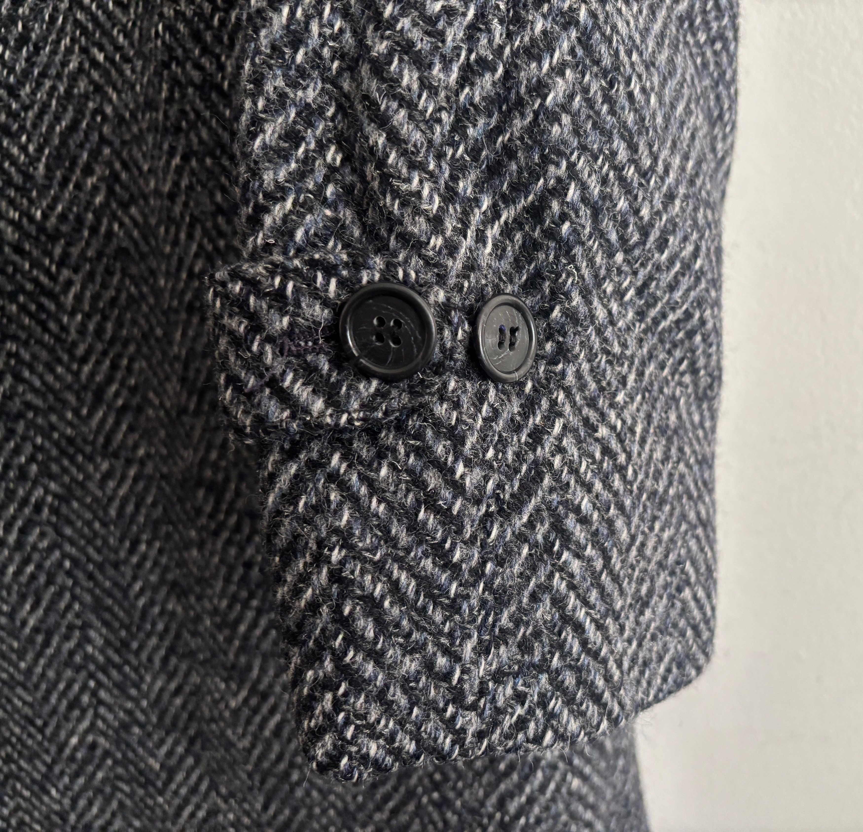 Vintage Haute Rive Paris Herringbone Belted Balmacaan Overcoat Size US M / EU 48-50 / 2 - 12 Thumbnail