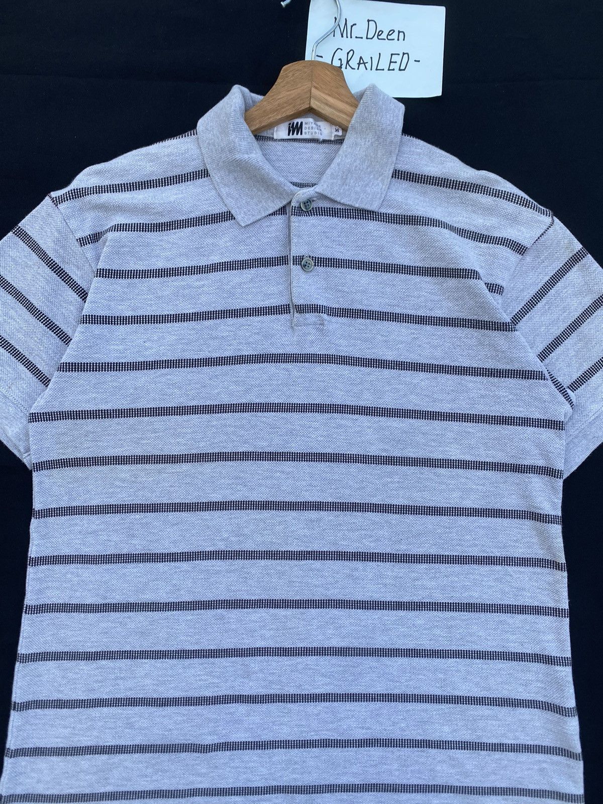 Issey Miyake Rare Vintage Issey Miyake IM Stripes Polo Shirt Size US M / EU 48-50 / 2 - 6 Thumbnail