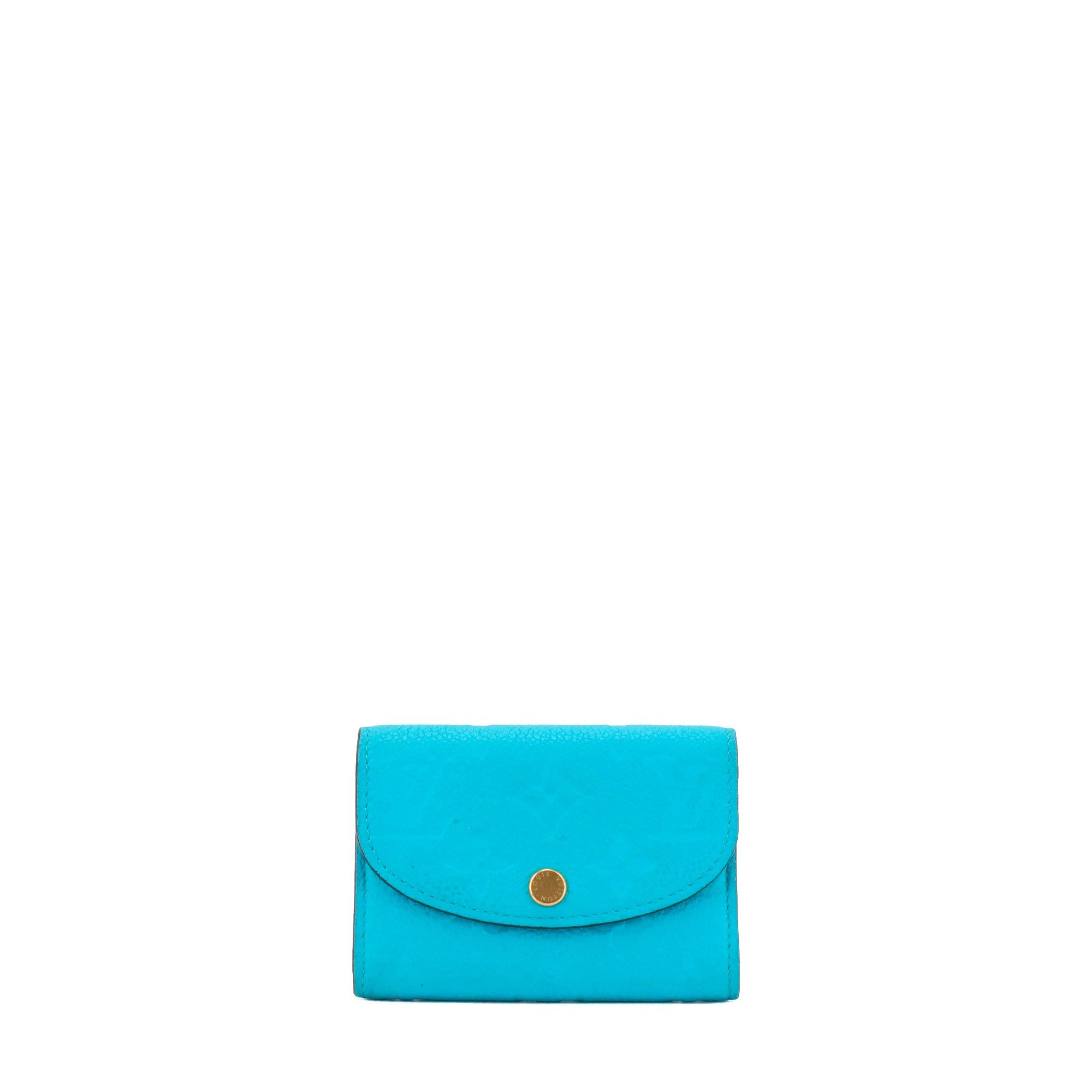 LOUIS VUITTON - Louis Vuitton Rosalie coin purse in blue empreinte leather