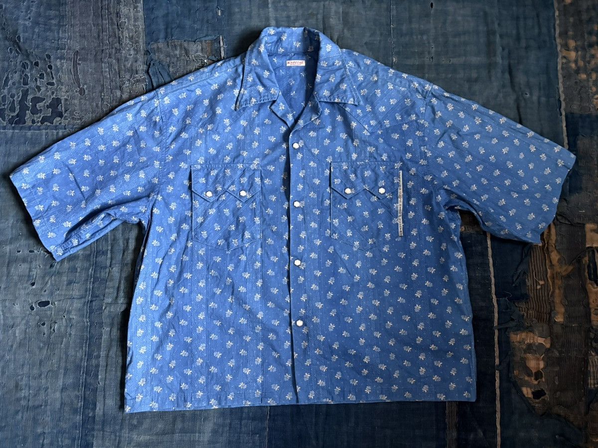 Kapital indigo aloha western big shirt