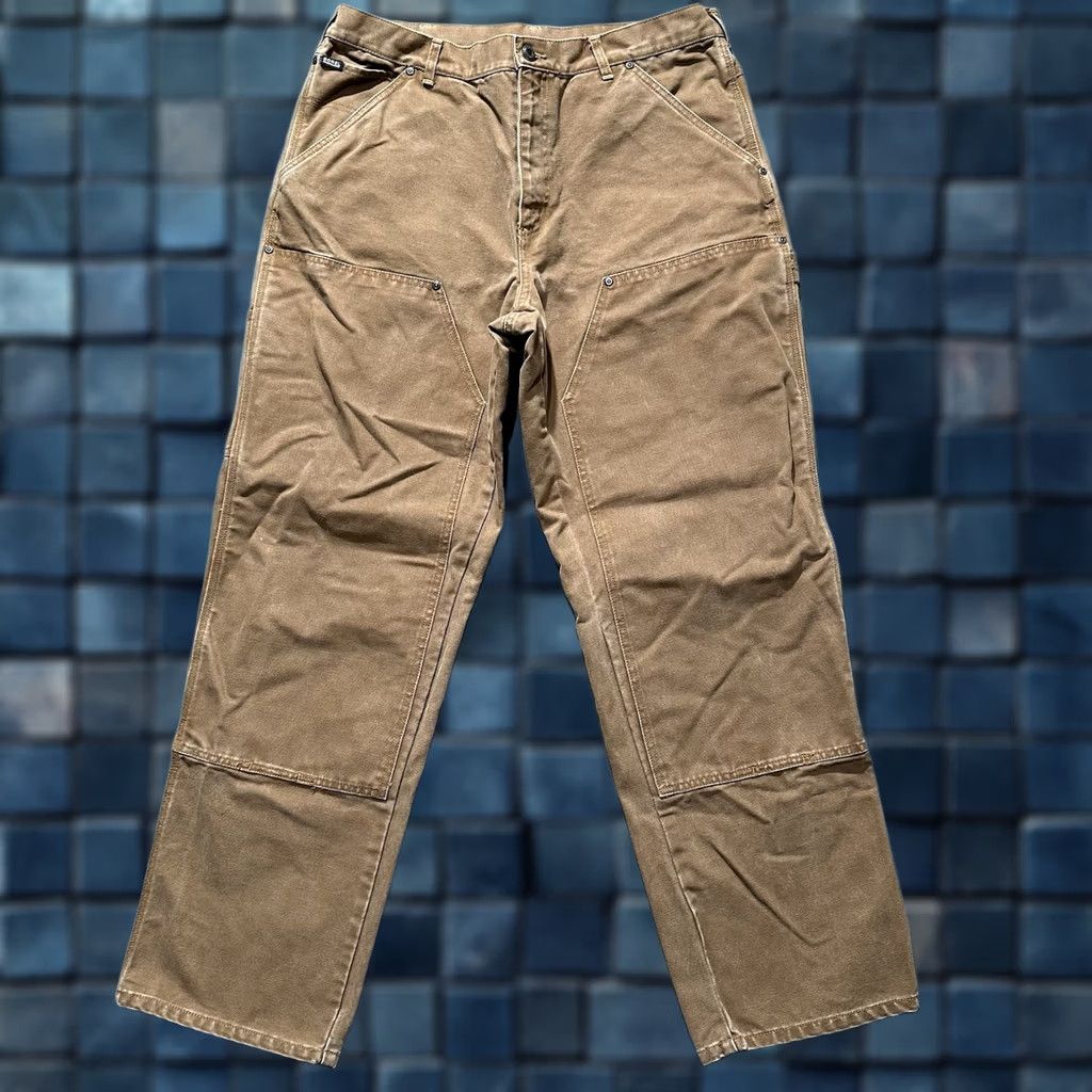 SOREL Vintage Sorel Pants Mens 36x32 (36x30.5) Brown Canvas Double Knee Relaxed Heavy Size US 36 / EU 52 - 1 Thumbnail