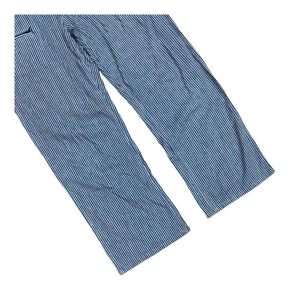 Blue Blue Japan ✨Blue Blue Japan indigo hickory stripe pants made in Japan Size US 35 - 4 Thumbnail