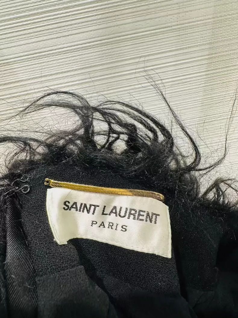 Saint Laurent Paris Saint Laurent Paris Ostrich fur dress-2506 Size US 32 / EU 48 - 5 Thumbnail
