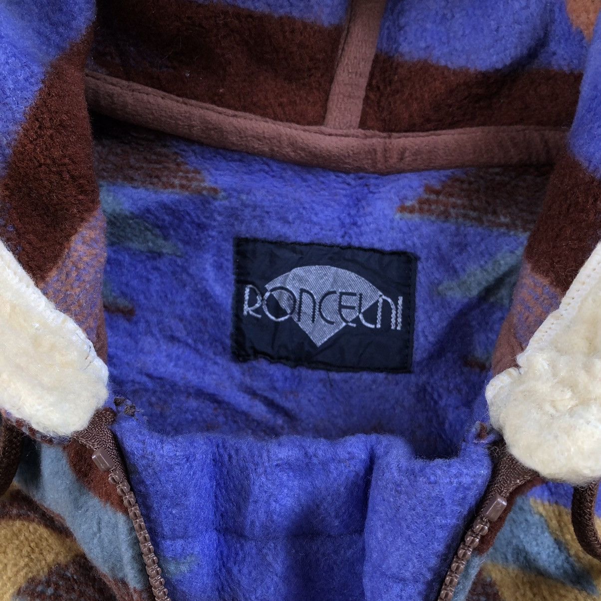 Aztech Mountain RONCELNI Navajo Native Half Zip Hoodie Fleece Jacket Size US XL / EU 56 / 4 - 7 Thumbnail