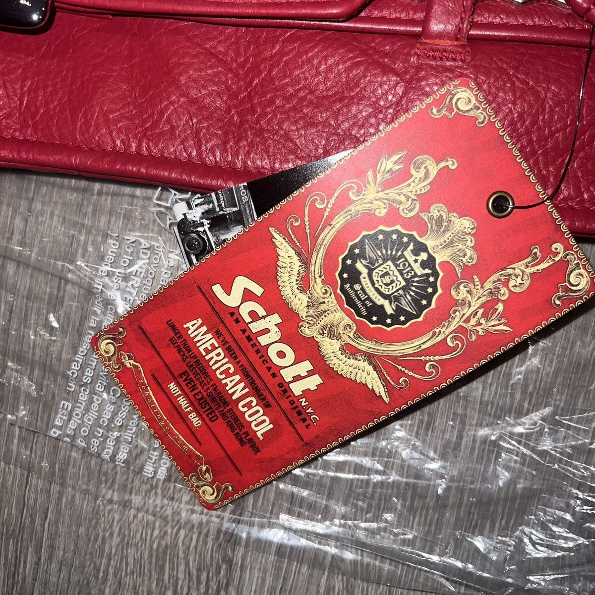 Schott × Supreme Supreme Number (N)ine Schott Perfecto Leather Jacket Red XL Size US XL / EU 56 / 4 - 7 Thumbnail