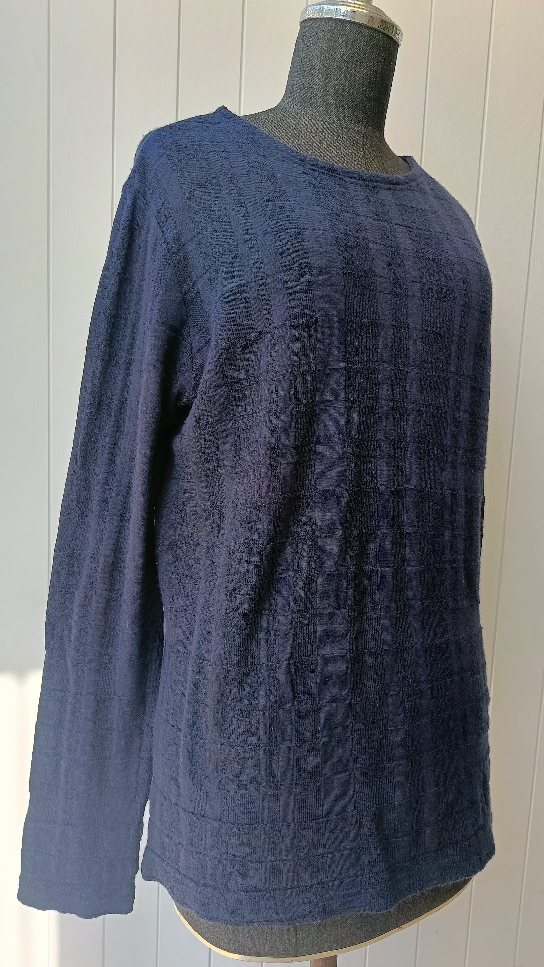 Issey Miyake Plantation Issey Miyake Japan indigo wool unisex tshirt Size M / US 6-8 / IT 42-44 - 3 Thumbnail