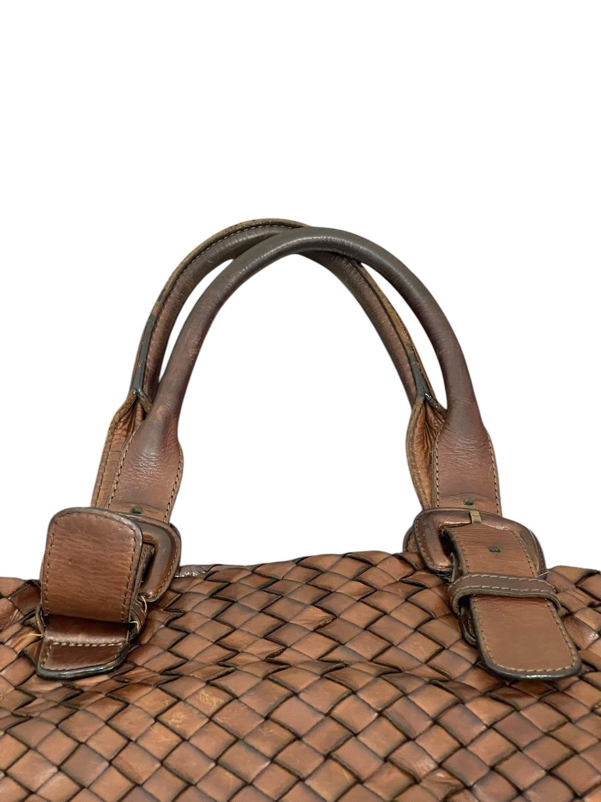 Genuine Leather Full Leather Patina Woven Sazaby Japan Tote Bag 1🟩6 Size ONE SIZE - 19 Thumbnail
