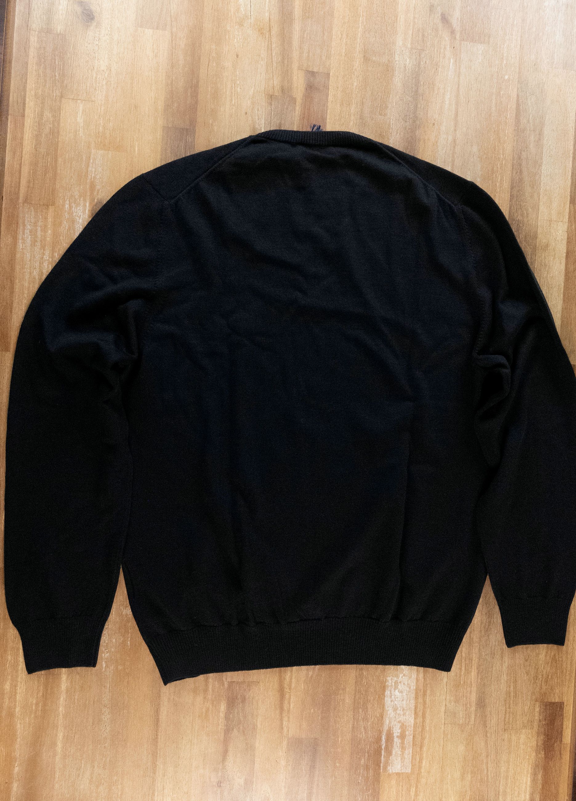 Fay FAY black virgin wool crewneck sweater 56 XXXL 3XL NWT Size US XXL / EU 58 / 5 - 8 Thumbnail