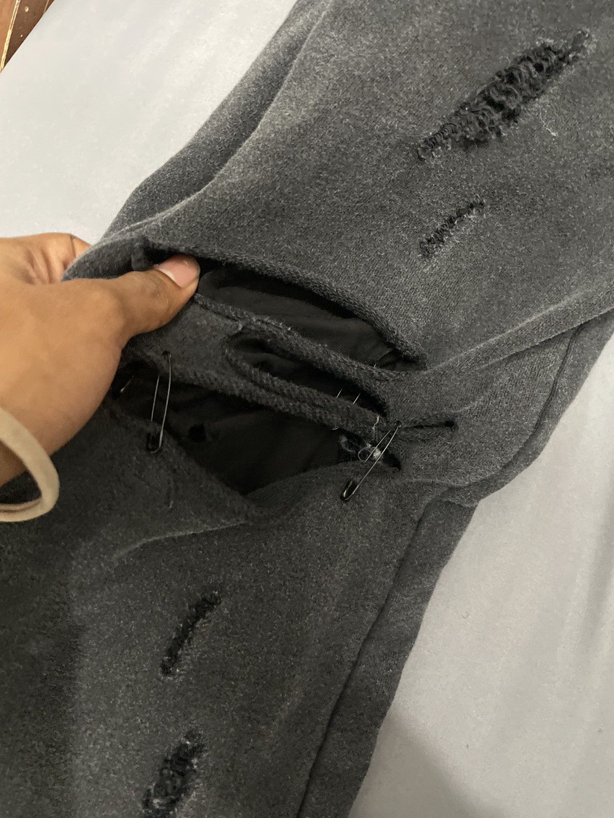 Other Distressed Flared Long Sweatpants Size US 32 / EU 48 - 4 Thumbnail